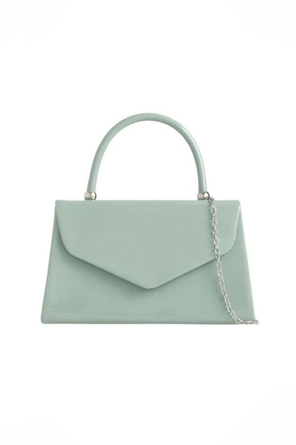 SVNX Structured Top Handle Bag in Green