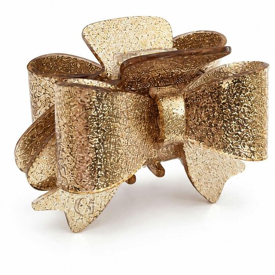 Gold Trip Gold Bow Claw Clip
