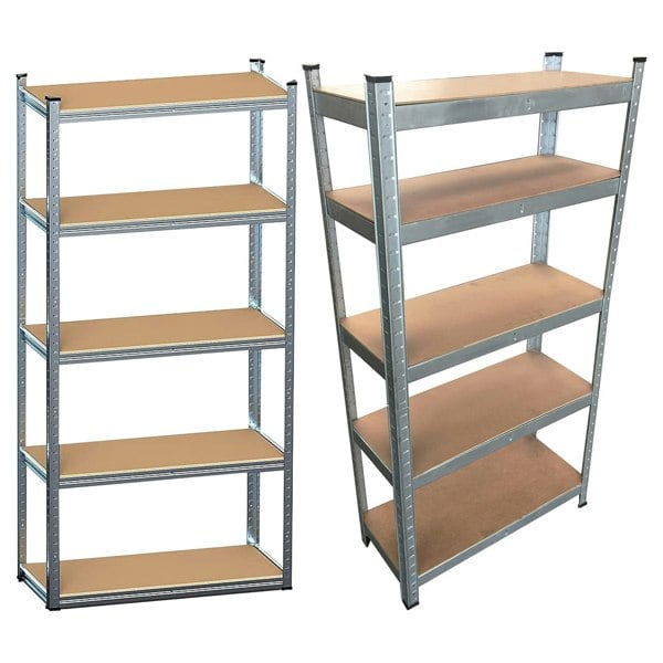 5 Tier Heavy Duty Metal Boltless Adjustable Garage Storage Shelving Units