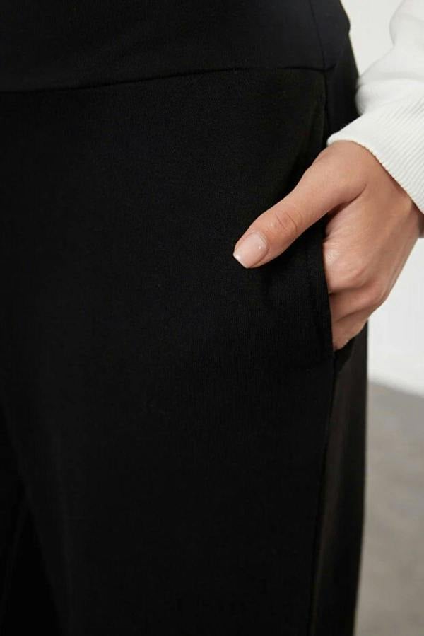 WOVCOR Slim Extra High Waist Wide Leg Trousers