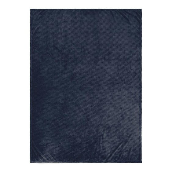 Mountain Warehouse Chunky Blanket - Navy - One Size - Navy - 100% Polyester