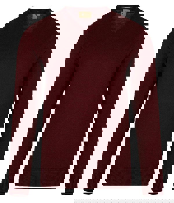 Gabicci V00GK06 Mens Brandon Vee Neck Sweater Gabicci Vintage - PORT