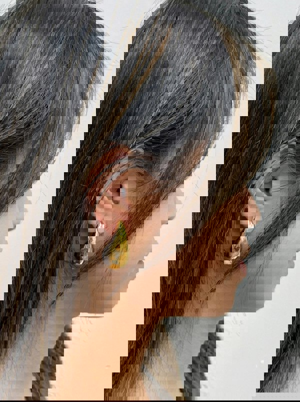 SVNX Chunky Waterdrop Earrings in Gold Colour