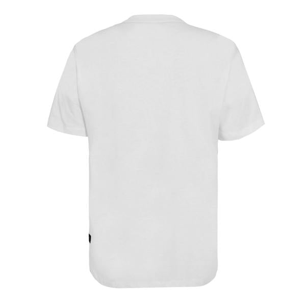 Replay Mens Tonal Logo Jersey Crew Neck T-Shirt - White - 