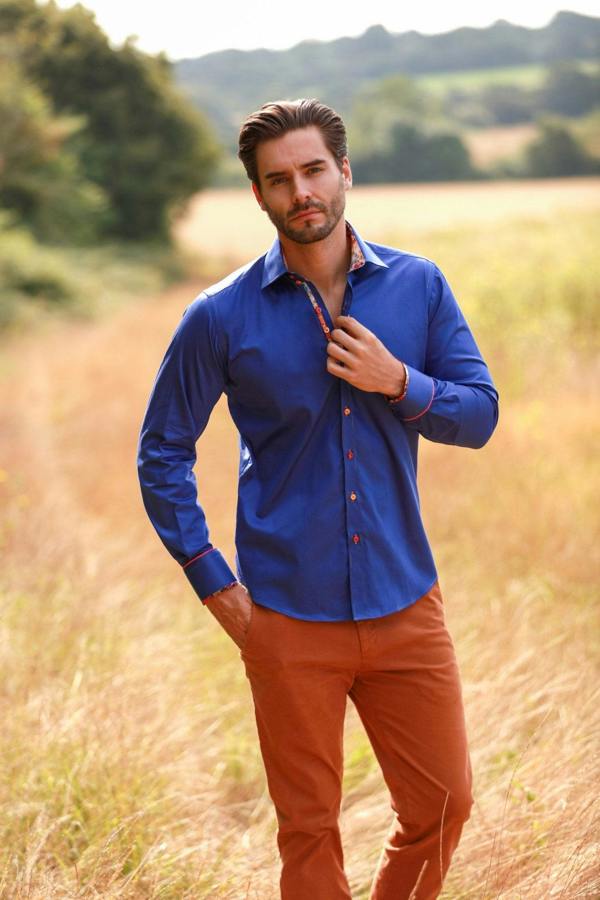 CLASSIC SIGNATURE PLAIN SHIRT - BEST SELLER – Premium Men's Patterned Shirt by Claudio Lugli | Bold Design, Tailored Fit, Best Printed Shirts