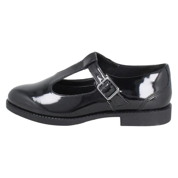Clarks Girls Clarks Classic T-Bar School Shoes Tapa Hope