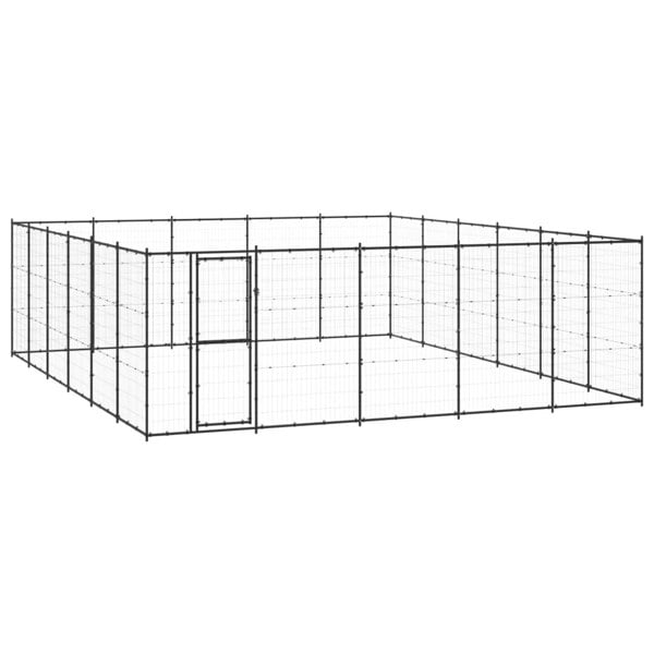Berkfield Outdoor Dog Kennel Steel 36.3 m2