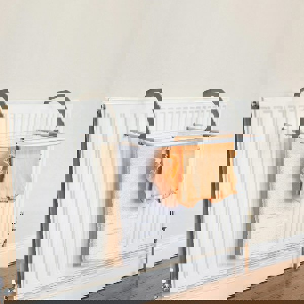 JVL Over Door Radiator Clothes Drying Airer-3M, White