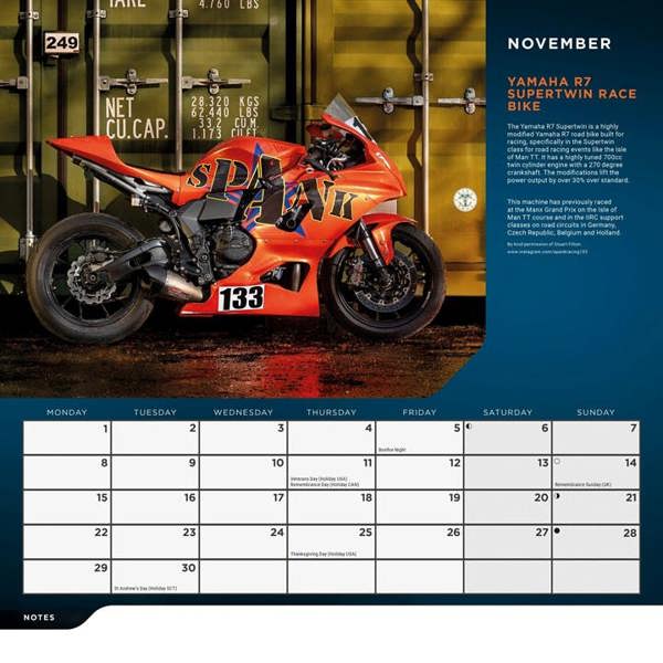 Superbikes Calendar 2027, Wall Calendars, Month To View, Transport, Gift