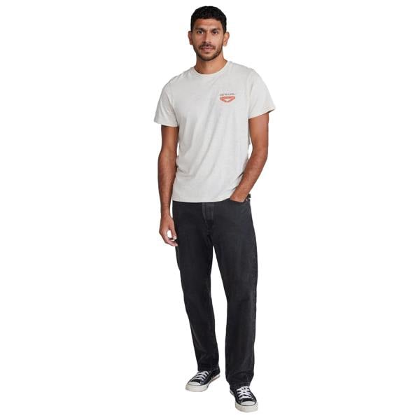 Animal Mens Jacob Relaxed Fit T-Shirt - Light Beige - 
