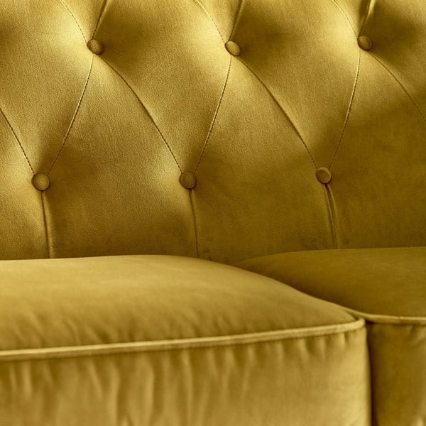 Furnishings For Less Ashbourne Chesterfield Plush Velvet 2 Seater