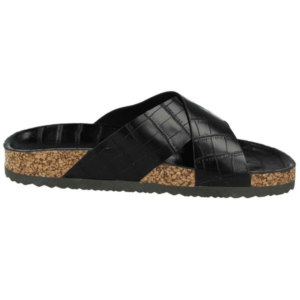 Spot On Ladies Spot On Open Toe Slip On Mule
