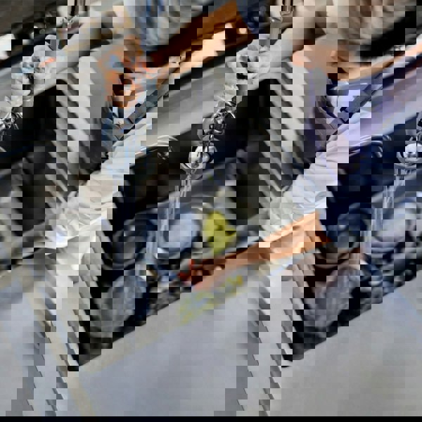 KuKoo Stainless Steel Catering Sink - Left Hand Drainer