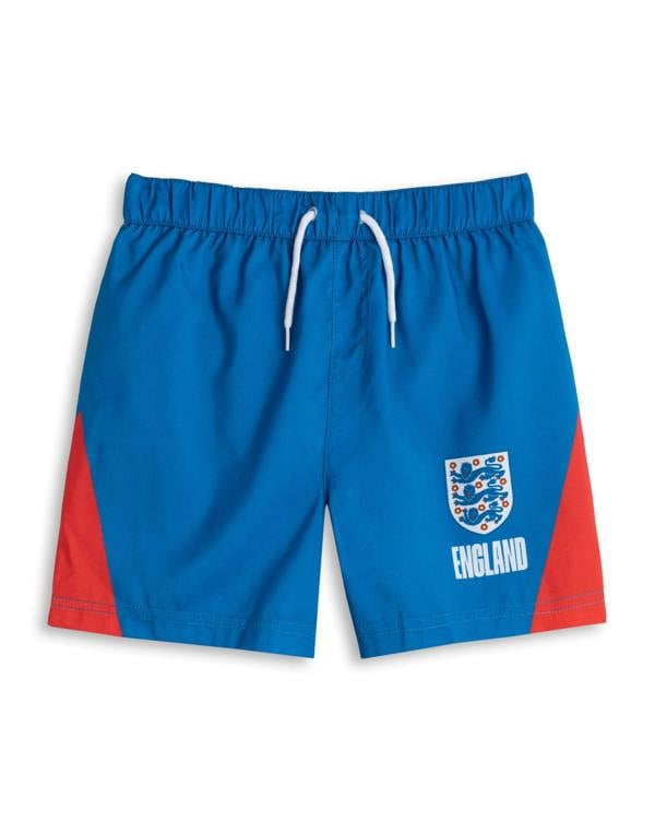 England Boys Blue Logo Swim Shorts