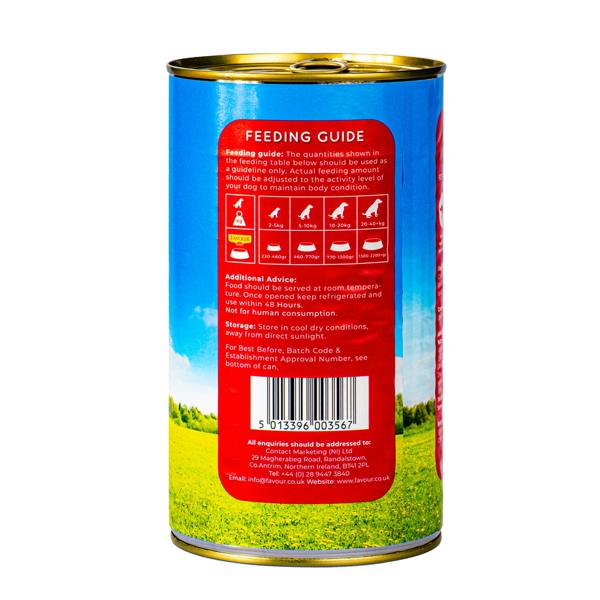 Favour Dog Food with Beef Chunks in Gravy