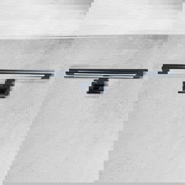 Milagro Shine Black LED 7W Wall Lamp Stylish Matt Black Light With IP44 Rating Perfect For Mounting Above A Bathroom Mirror