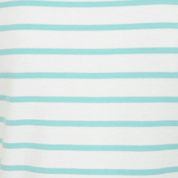 Lazy Jacks LJ8 - Ladies Short Sleeve Striped Breton Top - Peppermint