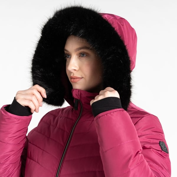 Dare 2B Women's Striking IV Mid Length Padded Jacket - Hydrangea Pink