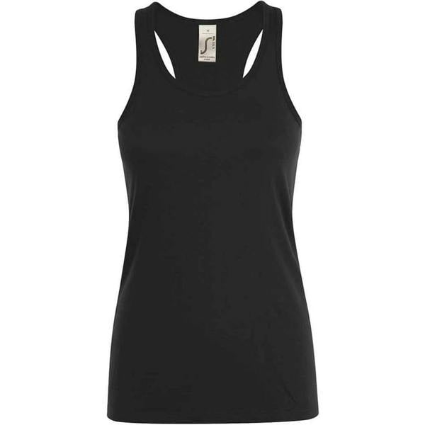 SOLS Womens/Ladies Justin Tank Top - Deep Black