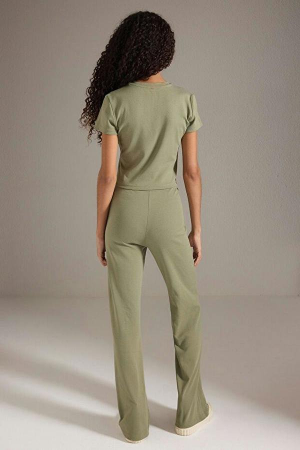 WOVCOR 2-Piece Fitted Stretch Woven Top & Pants Set
