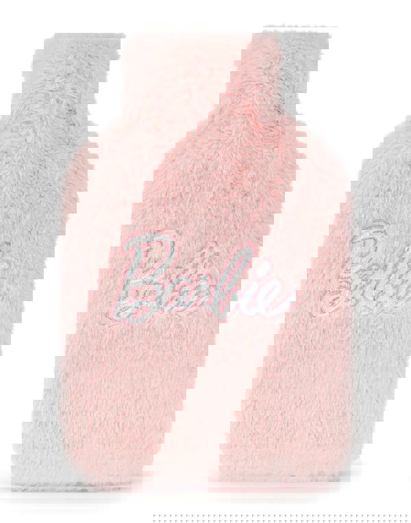 Barbie Womens Pink Applique logo Hot Water Bottle (One Size)