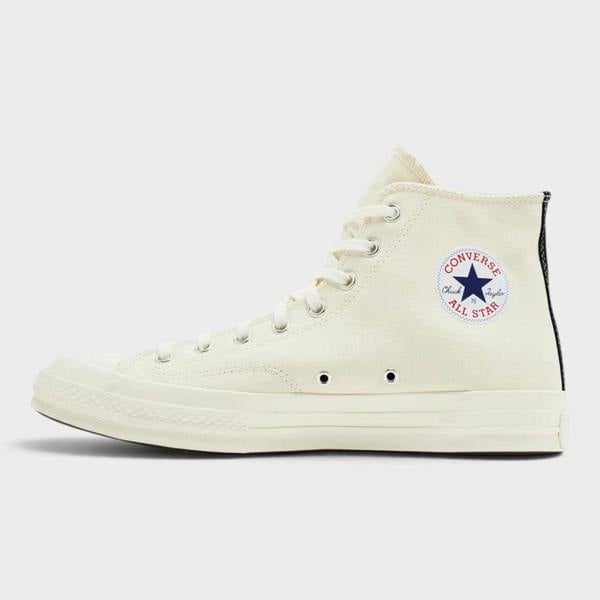 Converse Chuck Taylor All Star 70 Hi Comme des Garcons PLAY Single Heart Milk