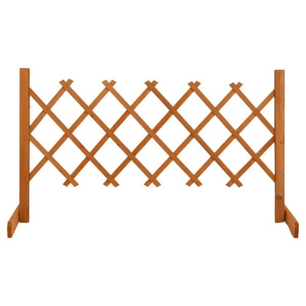 Berkfield Garden Trellis Fence Orange 120x60 cm Solid Firwood