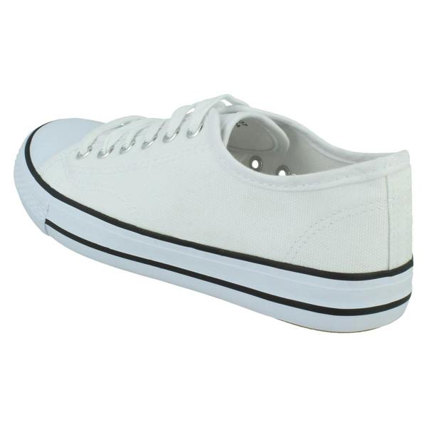 Spot On Ladies Spot On Casual Lace Up Trainers F80543