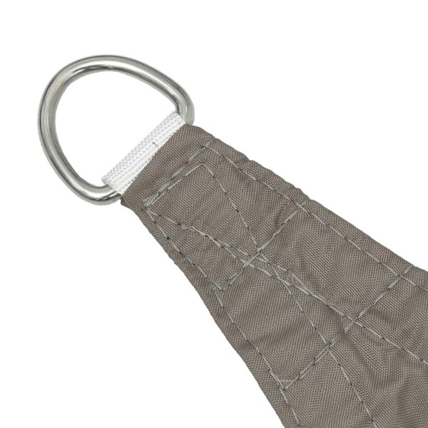 Berkfield Sunshade Sail Oxford Fabric Triangular 3.5x3.5x4.9 m Taupe