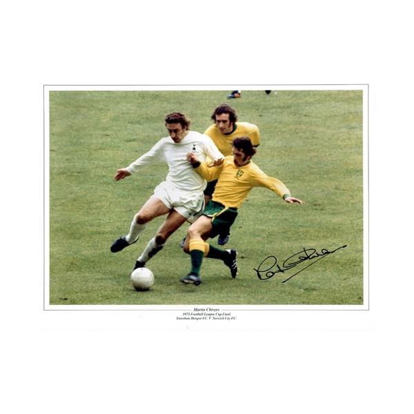 Martin Chivers Signed Tottenham Hotspur 16x12 Photo