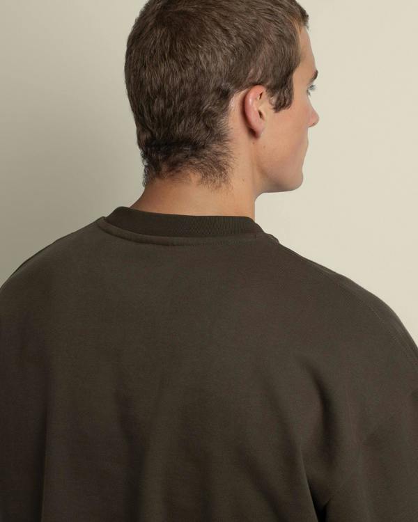 Larsson & Co Praesto - Oversized Stepped Hem Sweatshirt