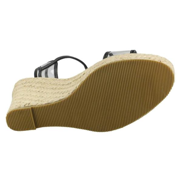 Savannah Ladies Savannah Transparent Strap Wedges