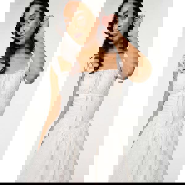 Pink Vanilla Broderie Skater Dress