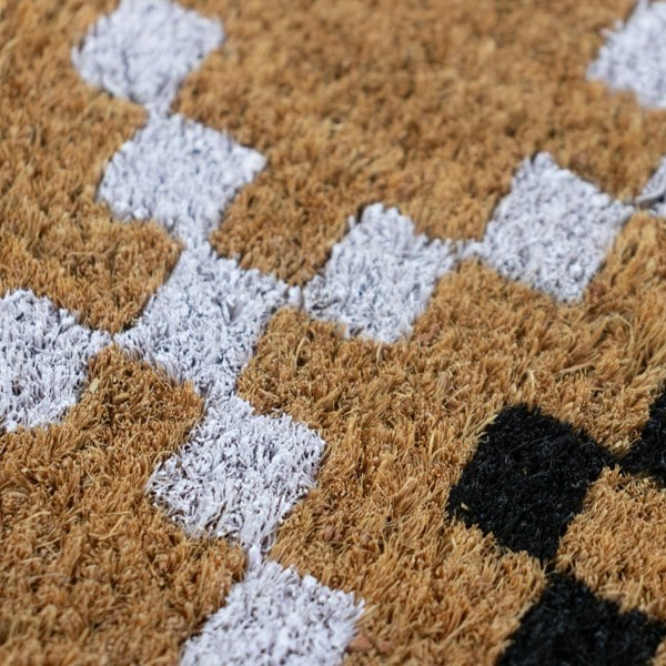 JVL Eco-Friendly Latex Backed Coir Entrance Doormat, 45x75cm - Diamond Pixel