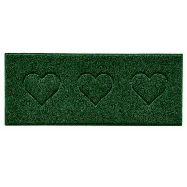 Nicoman Embossed Triple Heart Runner and Entrance Mat - Multiple Colours