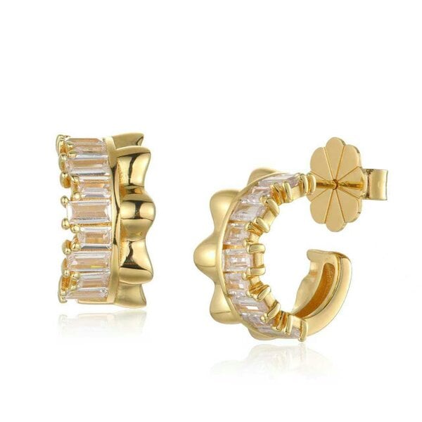 Lioness by TF Aurea Loop Earrings - 14K Gold Vermeil