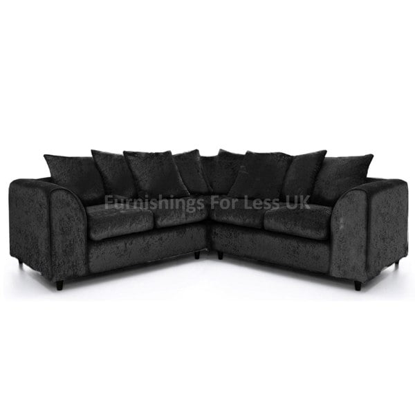 Ferguson / Crystal Crushed Velvet Scatter Corner Sofa - 4