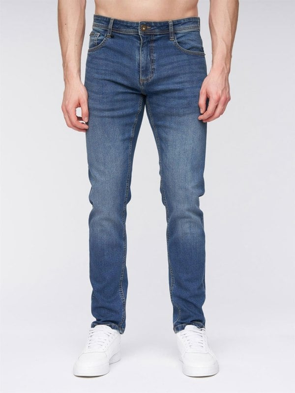 Henleys Mayhen Slim Fit Jeans Stone Wash