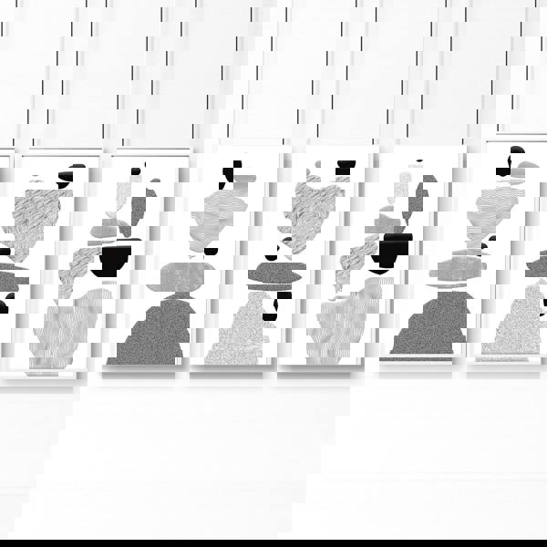 Contemporary Artwork For Living Room | Set of 3 wall art prints