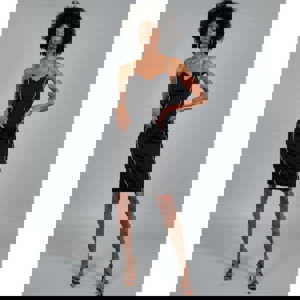 Blue Vanilla Diamante Detail Bodycon Dress