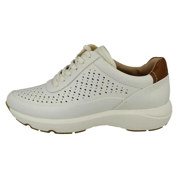Clarks Ladies Clarks Punched Hole Detailed Summer Shoes Tivoli Grace