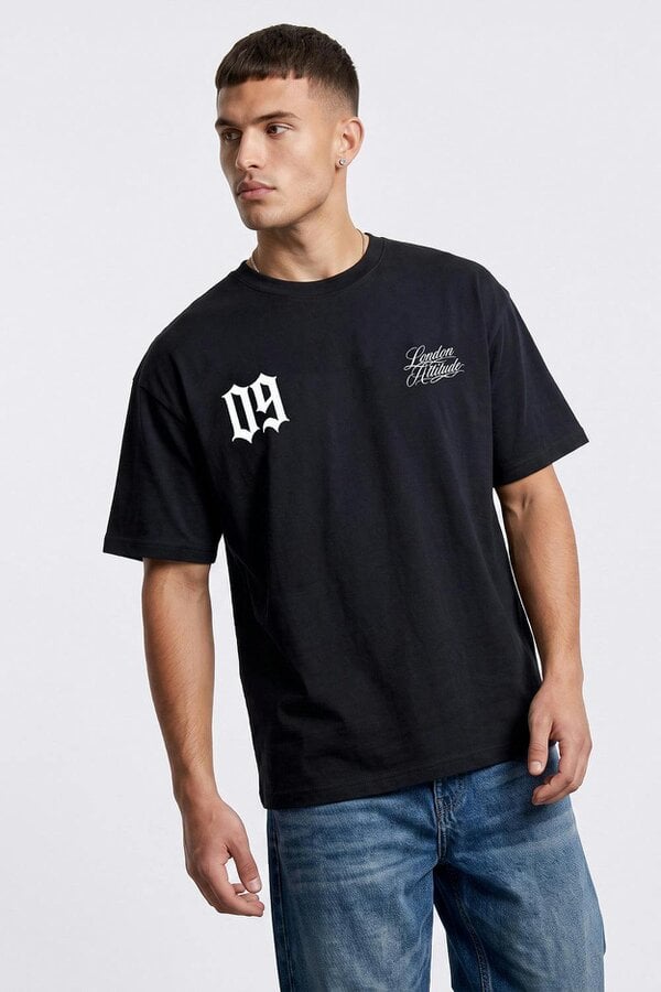 London Attitude Originals 09 Oversized Heavyweight Printed T-Shirt