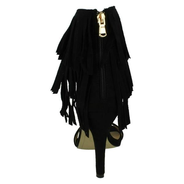 Anne Michelle Ladies Anne Michelle Tassle Open Toe Heels