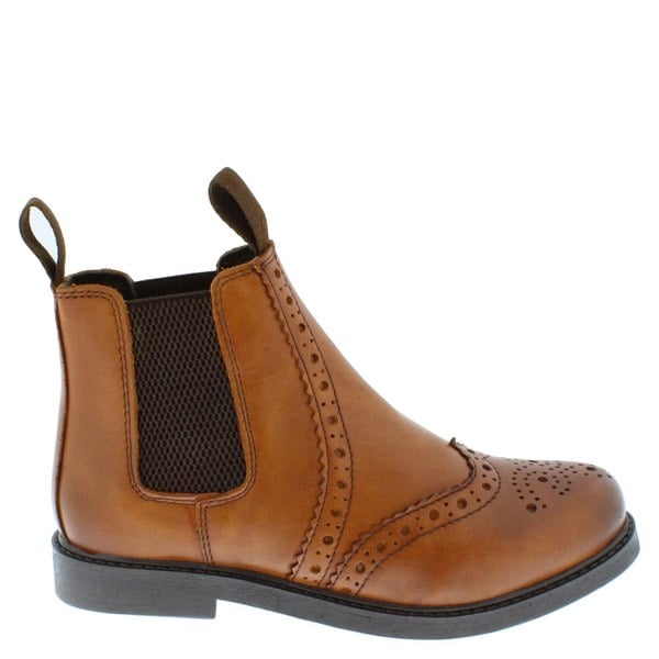 Frank James Cheltenham Boys Girls Brogue Chelsea Leather Jodphur Boots