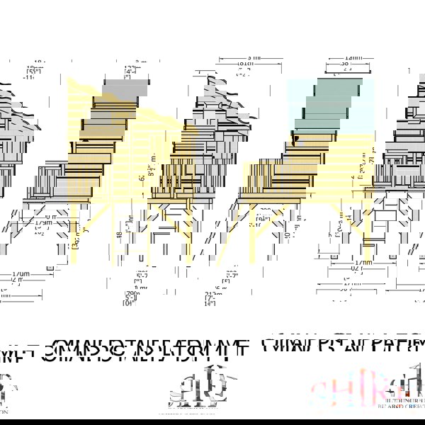 Shire Command Post on Platform 6x4 Childrens Playhouse with 12mm Shiplap cladding - Best Shed