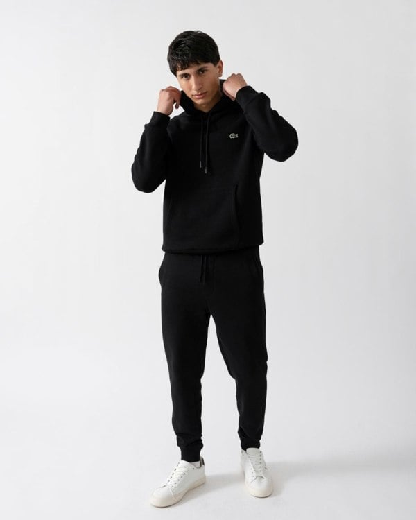 Lacoste Mens Fleece Hoodie - Black 031