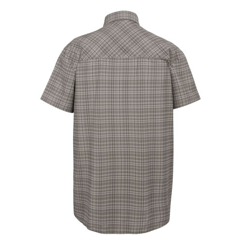 Regatta Mens Checked Packaway Travel Shirt - Treetop