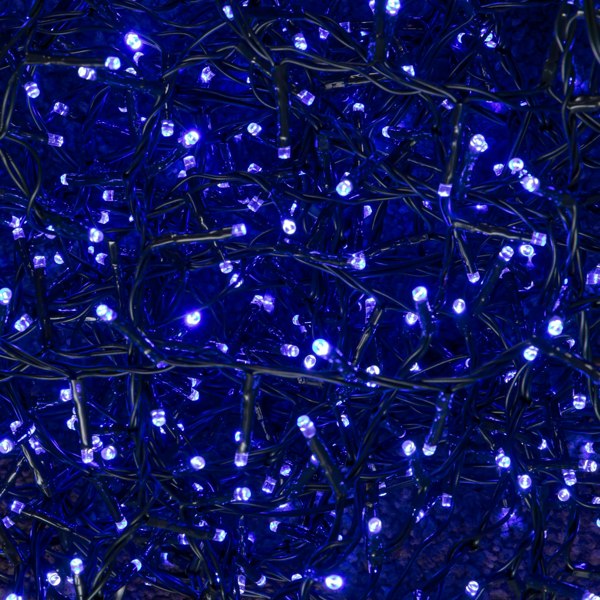 Samuel Alexander 15.5m 600 LED Colour Changing Christmas String Lights in White to Blue