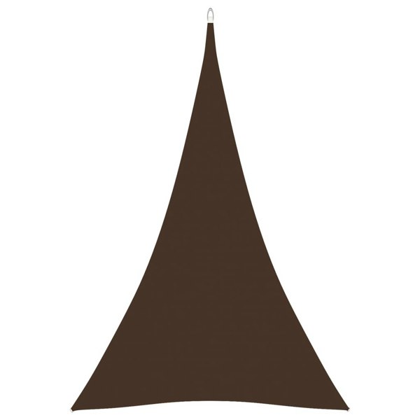 Berkfield Sunshade Sail Oxford Fabric Triangular 4x5x5 m Brown