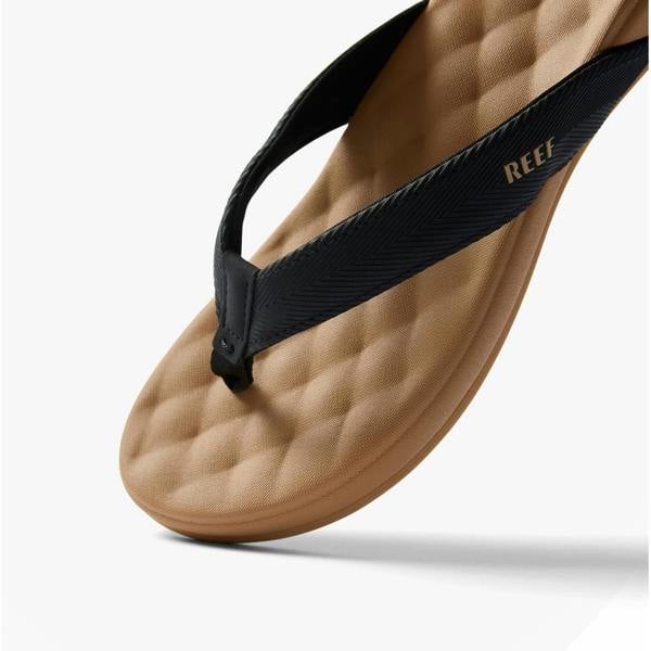 Reef CUSHION MELODY Toe-Post Sandals   in  Black/Multicoloured